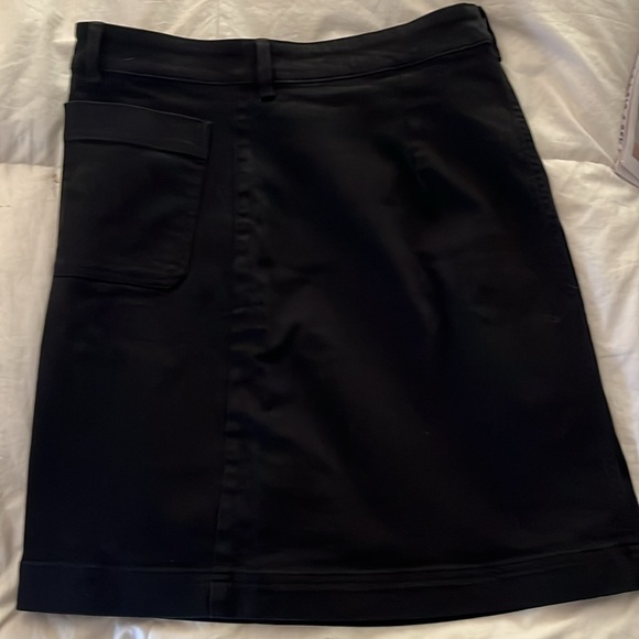 Everlane Black A-Line Patch Pocket Mini Skirt 16 - Picture 10 of 11